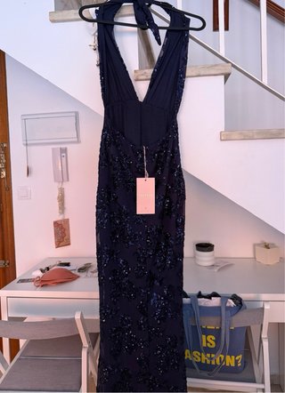 Vestido Oh Juliette Azul Lentejuelas SIN ESTRENAR.