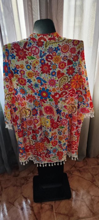Vestido Camisola  playero estampado 2XL