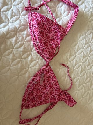 Bikini rosa estampado