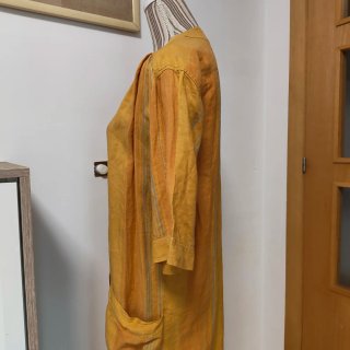 Vestido Marina Rinaldi Lino Amarillo Talla XXL