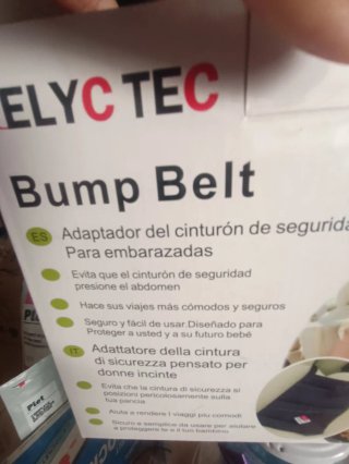 Adaptador cinturón seguridad embarazadas