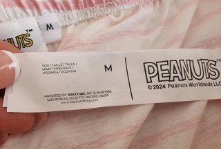 Pijama Peanuts Mujer Talla M nuevo
