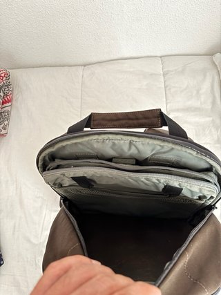 Mochila Seanoute Marrón y Verde Oliva
