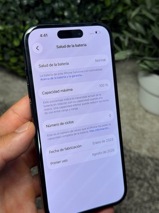 iPhone 15 Negro 100% Batería - 128GB.