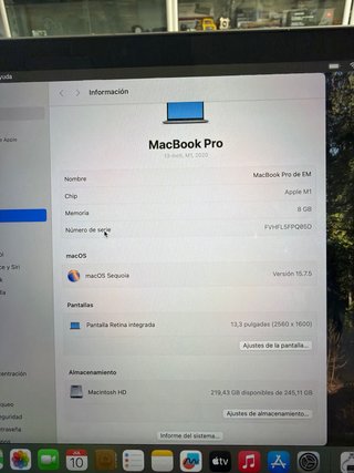 MacBook Pro M1 2020 13” 8GB 256GB SSD