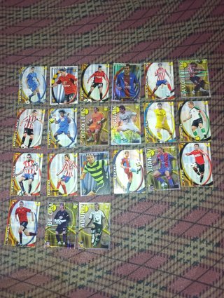 Cromos de fútbol variados