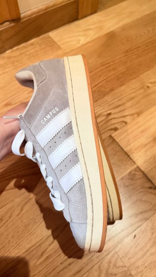 Adidas Campus Gris/Blanco Usadas 2 Veces