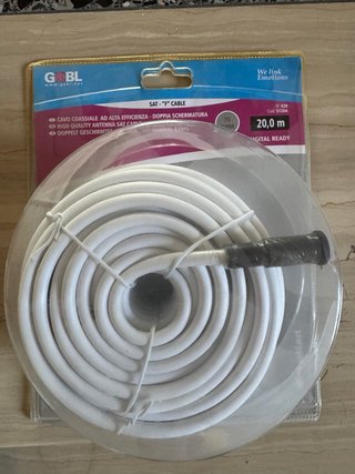 Cavo Satellitare G&BL 20m Doppia Schermatura