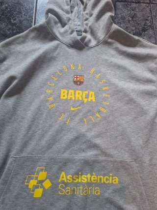 Sudadera FC Barcelona Basketball Nike Gris barça .