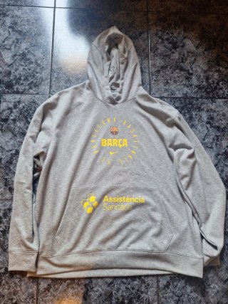Sudadera FC Barcelona Basketball Nike Gris barça .