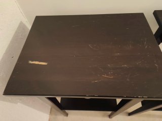 Mesitas de noche de madera negras