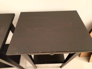 Mesitas de noche de madera negras