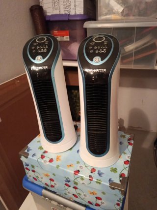 2 Ventiladores Rowenta Torre Compactos