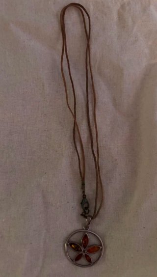 Colgante espiral plata