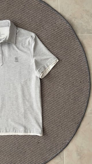 Polo Brunello Cucinelli Talla M Gris