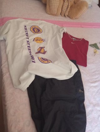 Lote Ropa Adidas, Nike, Lakers Talla M