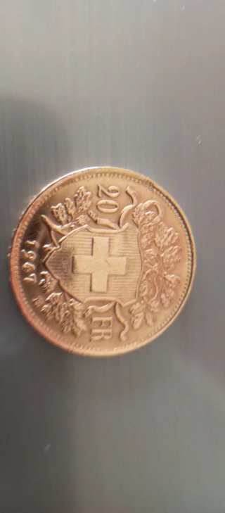 Moneda Oro 20 Francos Helvetia