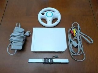 Wii Blanca + Volante + Cables