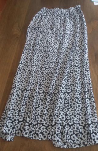 Falda larga estampada floral