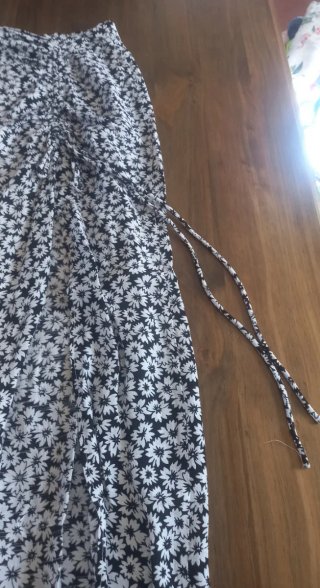 Falda larga estampada floral