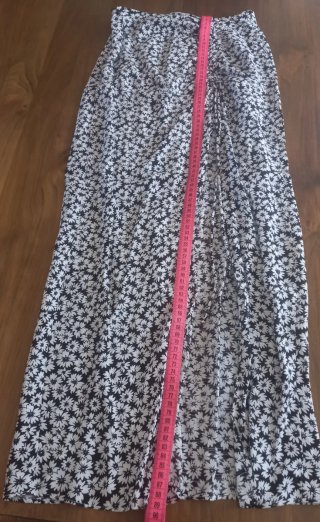 Falda larga estampada floral