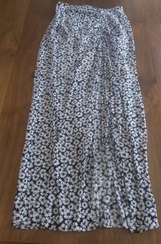 Falda larga estampada floral
