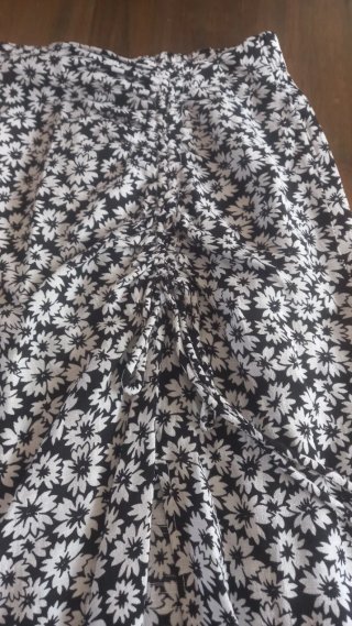 Falda larga estampada floral