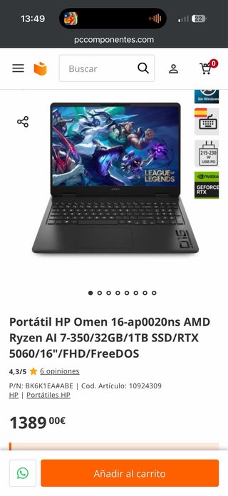 HP Omen Ryzen 7 AI RTX 5060 1tr