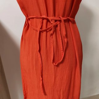 Vestido Woolrich Naranja Manga Corta Talla XS