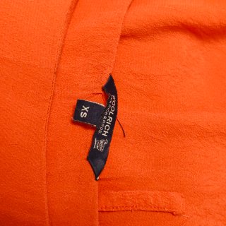 Vestido Woolrich Naranja Manga Corta Talla XS