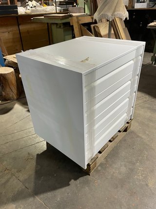 Cajonera  blanca de armario