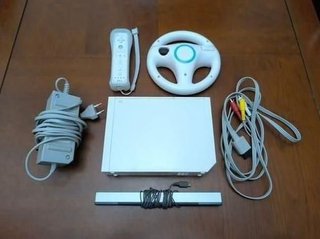 Wii Blanca + Mando + Volante + Cables