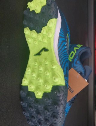 Zapatillas Fútbol Multitacos Azul y Verde