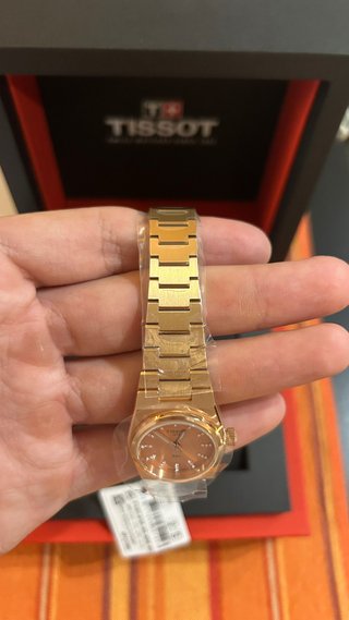 Tissot PRX 25mm Oro Rosa Diamantes