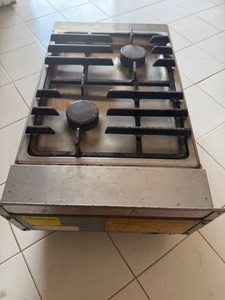 Cocina industrial sobremesa 2 fuegos