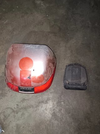 Porta bultos SHAD Naranja y Negro