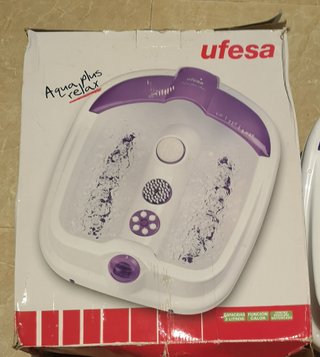 Ufesa Hidromasaje Pies Morado/Blanco