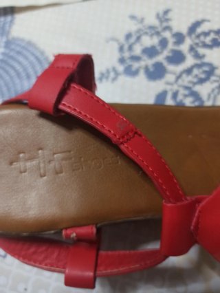 Zapatos sandalias rojas