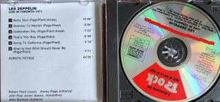 CD Led Zeppelin Live in Toronto 1971
