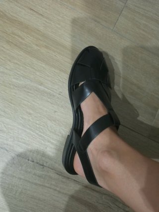 Sandali Zara neri stile cage