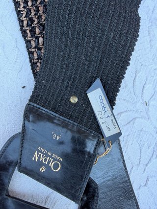 Cintura vintage Olpan beige/nera