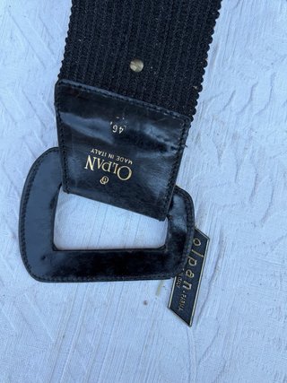 Cintura vintage Olpan beige/nera
