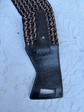 Cintura vintage Olpan beige/nera