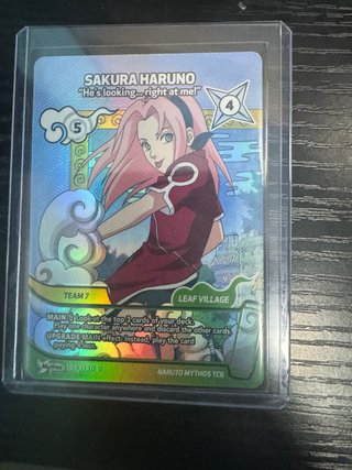 Carta Promo Sakura Haruno Naruto Mythos TCG