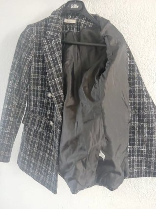 Chaqueta cuadros elegante