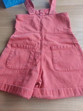 Peto vaquero rojo niña talla 9