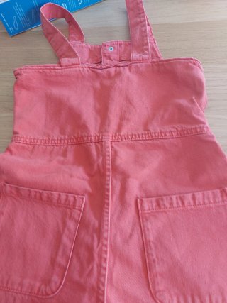 Peto vaquero rojo niña talla 9
