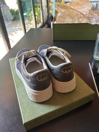 Zapatillas Gucci Hombre Talla 42 Azul/Gris