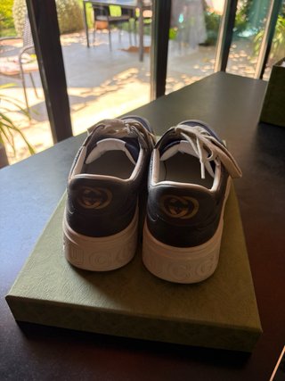 Zapatillas Gucci Hombre Talla 42 Azul/Gris