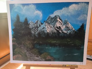 Cuadro pintado a mano Acrílico
